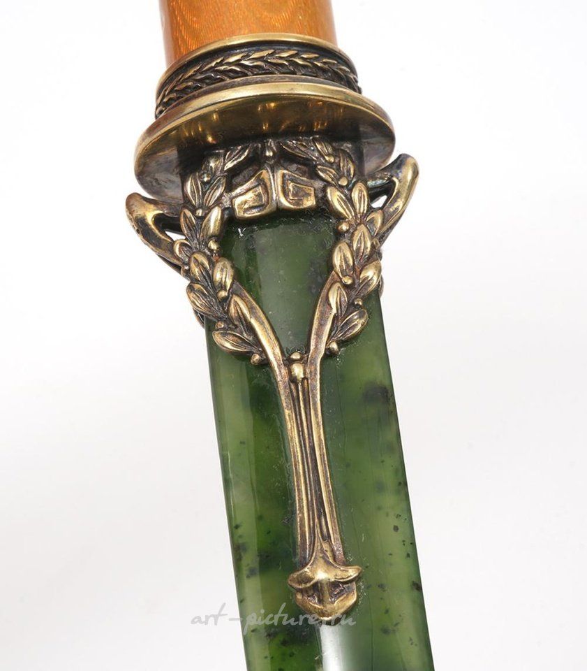 Русское серебро , Серебряный нож для открывания писем Steuben Glass "Экскалибур"