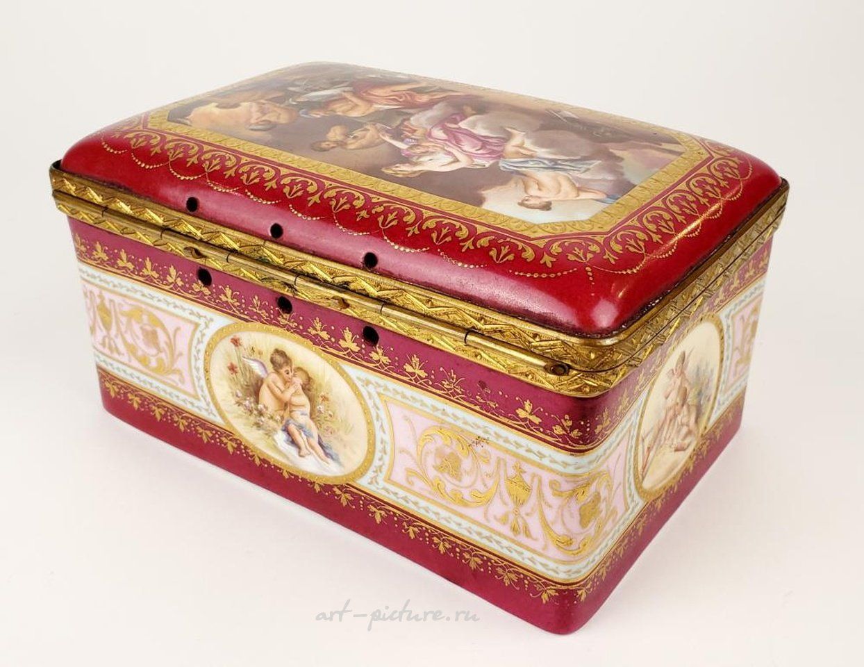 Royal Vienna , Королевская шкатулка из Вены XIX века