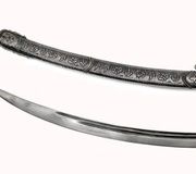 Фабулоский русский императорский подарочный меч из серебра с ниелло...