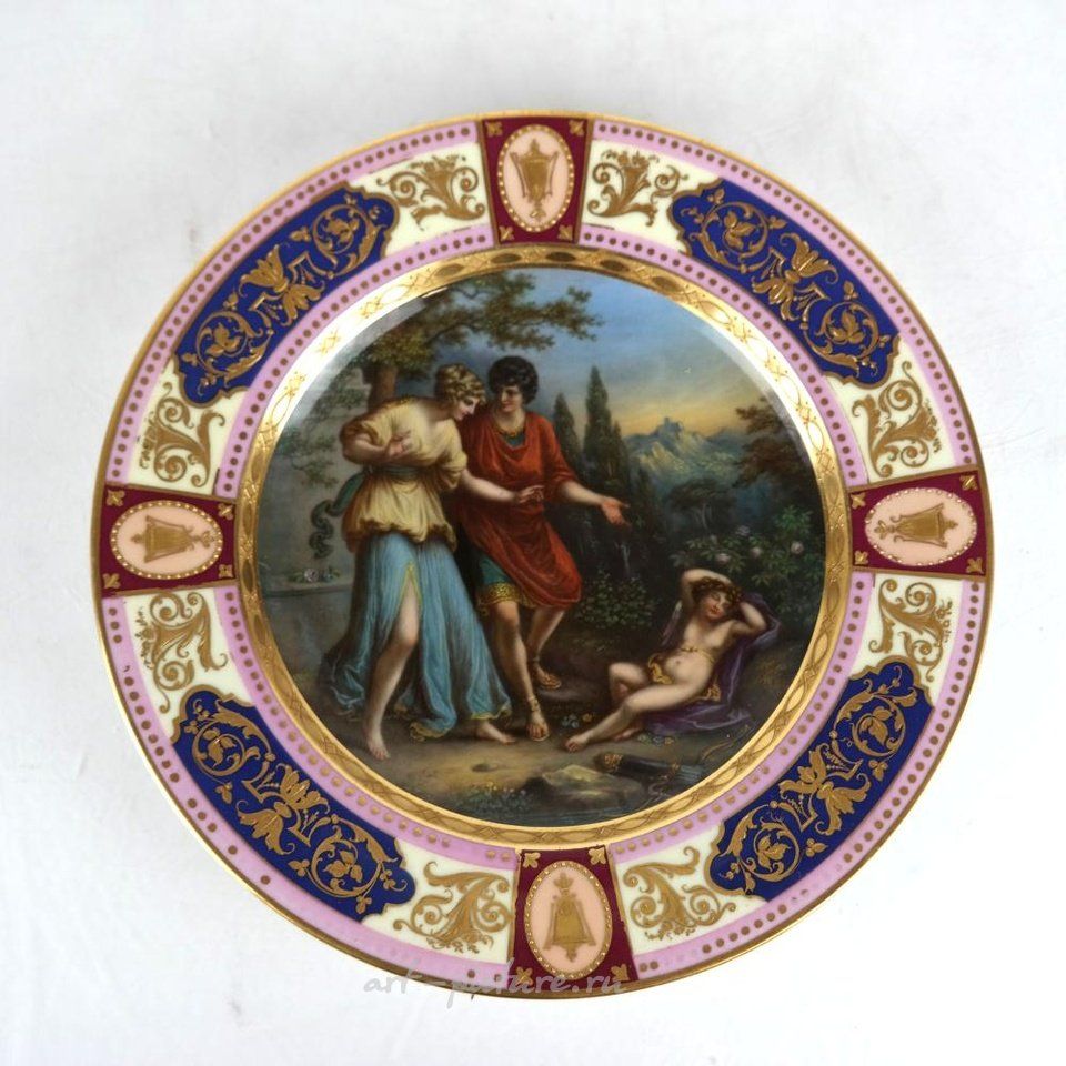 Royal Vienna Porcelain , Royal Vienna Octagonal Plate