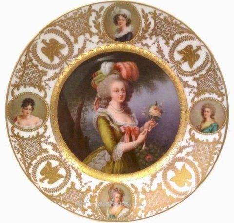 维也纳皇家瓷器, 19世纪皇家维也纳盘，瓷器上签署了瓦格纳。