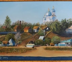 Nikolskoye on the Volga canvas, oil