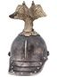 Русская серебряная чаша-шпора с рубином в виде орлиного шлема