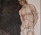 Статуэтка "Naked man" oil, canvas