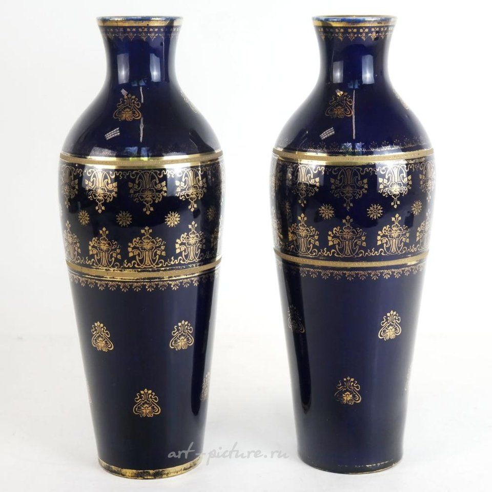 Royal Vienna , Австрийские вазы из королевской Вены, 6 шт.