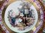 Тарелка в стиле королевской Вены с улучшенным трансфером и надписью "Лиможская фарфоровая посуда"