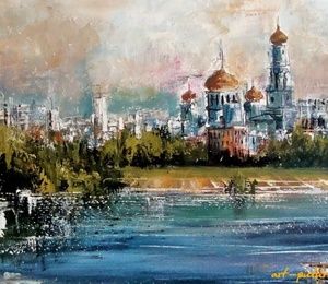 View of Kazan Cathedral oil, canvas