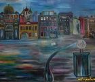 купить Houses | Дома Oil on canvas | Холст, масло 