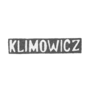 Клеймо мастера Климович - Минск - инициалы "KLIMOWICZ" - 1889 г.