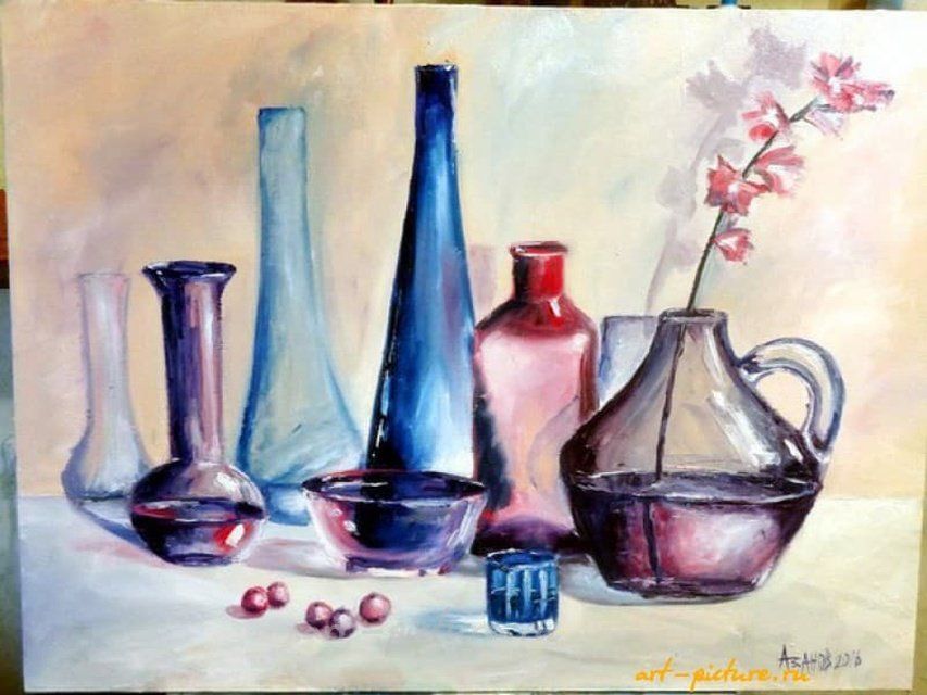 "Spring Mood, oil on canvas."