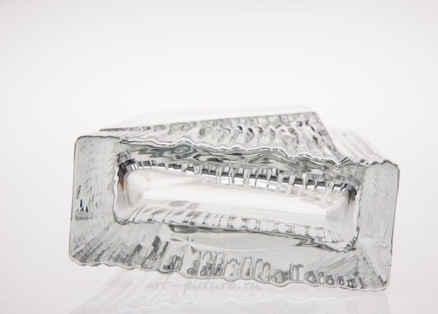 Vase made of artistic glass, 16 x 6.5 x 22 cm. Author Tapio Wirkkala, (Finland)