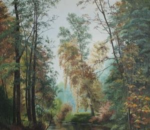 Pavlovsky forest oil, canvas