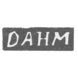 The stigma of the master of the I. - Vilna - initials "Danm" - 1791-1808.