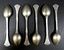 Russian white metal flatware collection, stamped ??????...