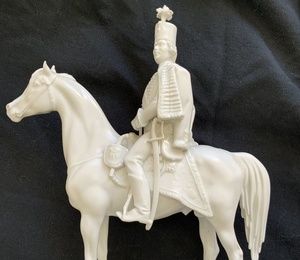 Porcelain statuette "Horseman Andrash Hadik von Fate" Herend