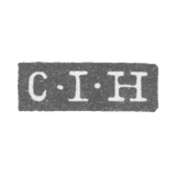 The stamp of the master Harnshtedt Karl Johann - Leningrad - initials "C-I-H"
