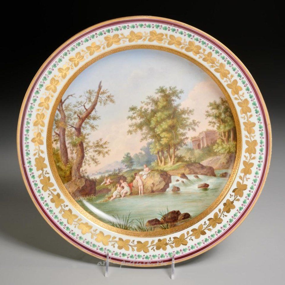 Royal Vienna Porcelain , Royal Vienna cabinet plate, Samson & Delilah