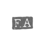 Claymo Master Allenius Fabian Frederick - Leningrad - initials F.A