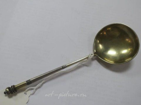 Русское серебро, Антикварная русская серебряная ложка для икры