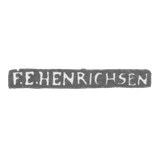 Mr. Henryxen F. E. Leningrad - initials of F.E.HENRICHSEN - 1870-1890.