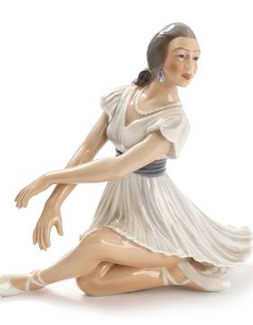 Porcelain figurine "Etude" ("etude").Dahl-Jensen, 20th century.