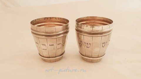 Русское серебро, Пара серебряных золотых кубков