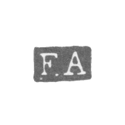 Claymo Master Allenius Fabian Frederick - Leningrad - initials F.A