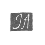 The stigma of the master Adalauskas I. (adalauskas I.) - Vilna - initials "JA" - 1806