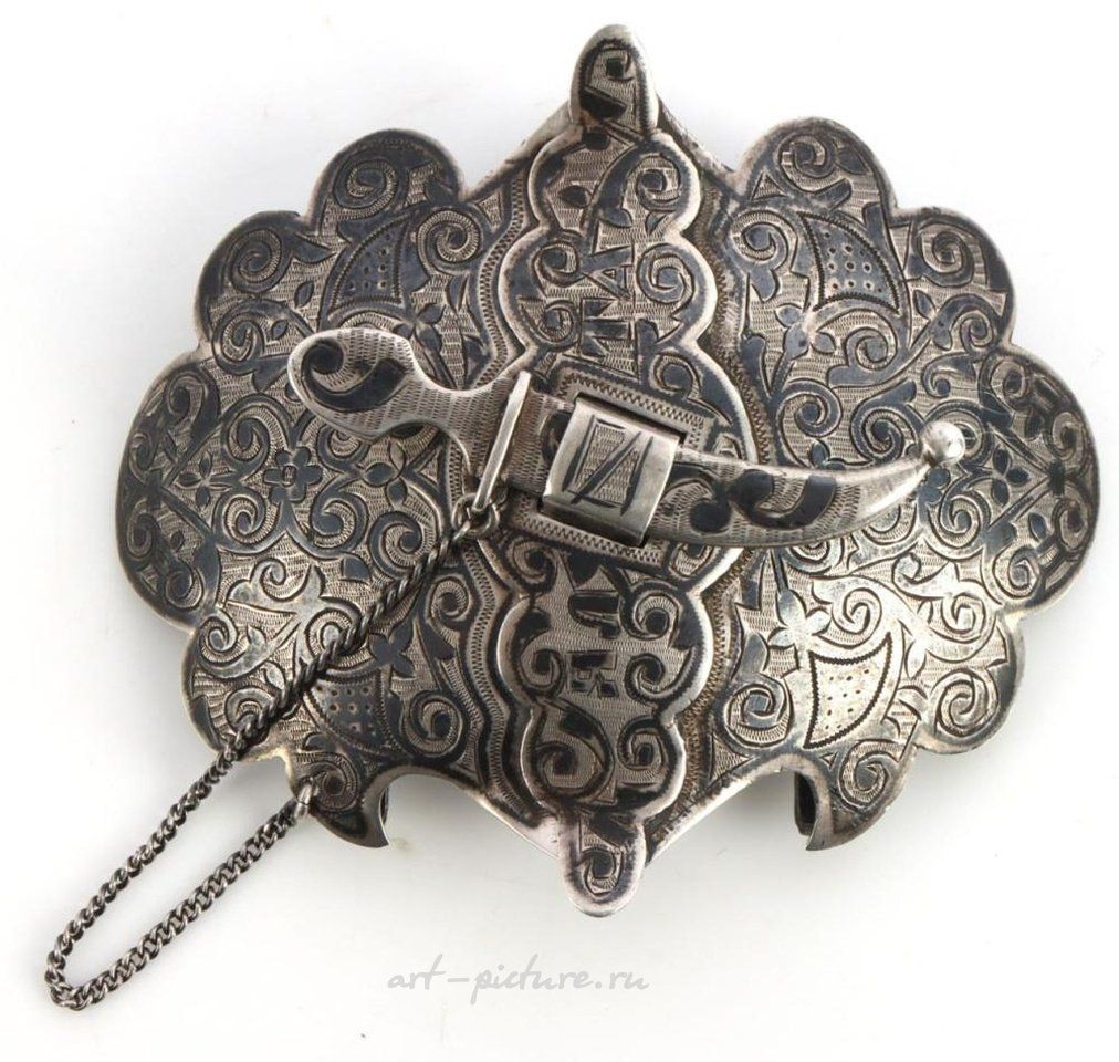 Русское серебро , Античная серебряная пряжка для пояса