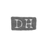 The mark of the master Heikkinen Daniel Edward - Leningrad - initials "DH"
