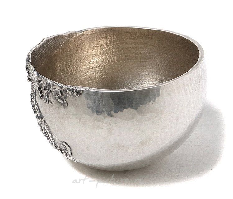 Designer silver goblet - weeble. Sweden, 1985. Designer Karlheinz Sauer.