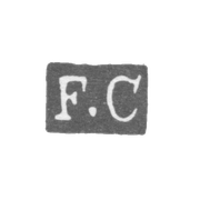 Клеймо мастера Колониус Фредерик Иоганн - Ленинград - инициалы "F.C"