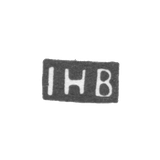 The stigma of the master Blom Johann Genrik - Leningrad - initials "IHB"