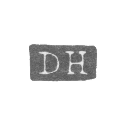The stamp of master Hekkinen Daniel Edward - Leningrad - initials "DH".