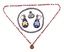 Набор из 5 ярких бисерных ожерелий и браслета: длина 19 3/4" (50 см)