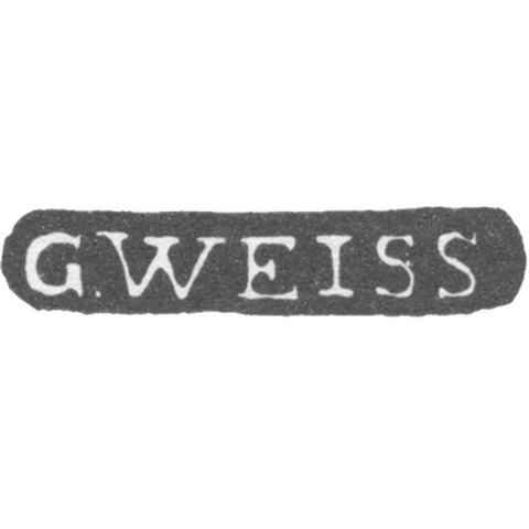 The stigma of the master Weis Gustav - Leningrad - initials "G.Weiss" - 1782-1791.