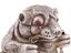俄罗斯银质小老鼠雕像，眼睛镶嵌着红宝石。