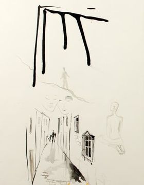 купить Вдох (Breathe) бумага, тушь, акварель (Paper, ink, aquarelle),