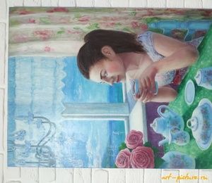 Portrait of the girl Acryl canvas