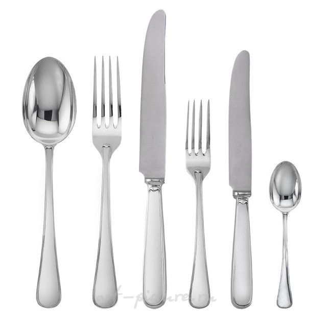 Большой набор серебряных столовых приборов Parma от Buccellati