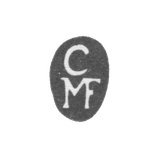 The stigma of the master Mansfeld Christopher I - Tallinn - initials "CMF" - 1682-1731.