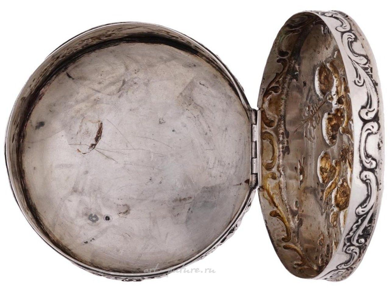 Русское серебро , Покрытый серебром ювелирный шкатулка