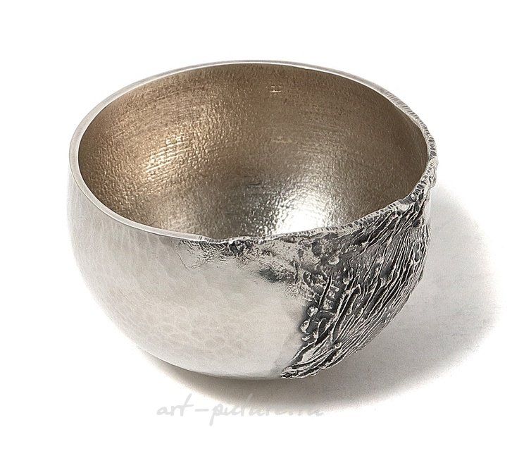 Designer silver goblet - weeble. Sweden, 1985. Designer Karlheinz Sauer.