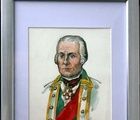Portrait of Admiral Ushakov Watercolor