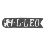 The stigma of the master Leo Jacob Leonard - Leningrad - initials "I -L -LEO"