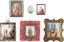 Коллекция из шести эмалевых икон (финифти), изображающих женщин.