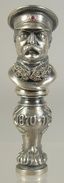 Русская серебряная печатка для письменного стола 1870-11 года с инкрустацией бриллиантами.