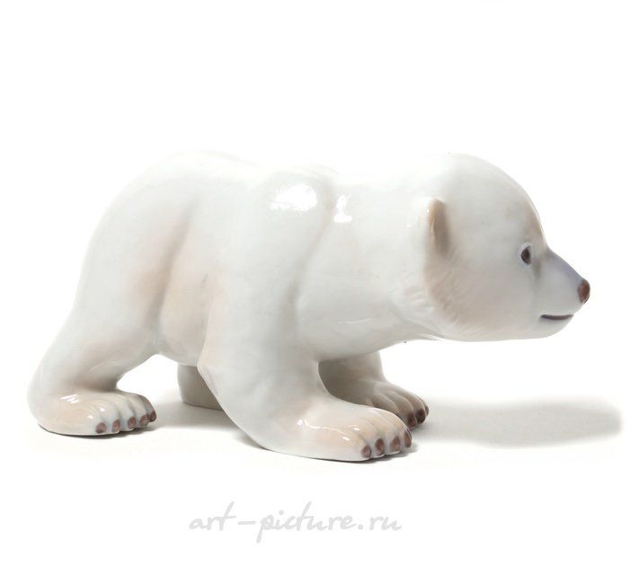 Белый полярный медвежонок. Дания, г. Копенгаген, Bing & Grondahl