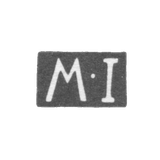 Claymo of unknown master Ryazani - initials of MI - 1789.