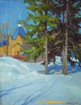 buy View of the Annunciation Church.Penza oil, organizer